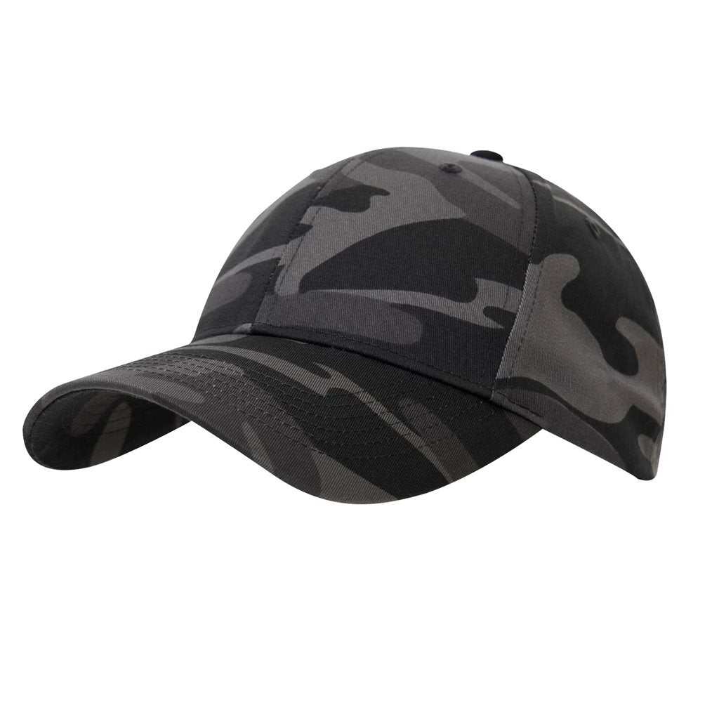 Gorra de béisbol de algodón de perfil bajo ajustable con cierre metálico
