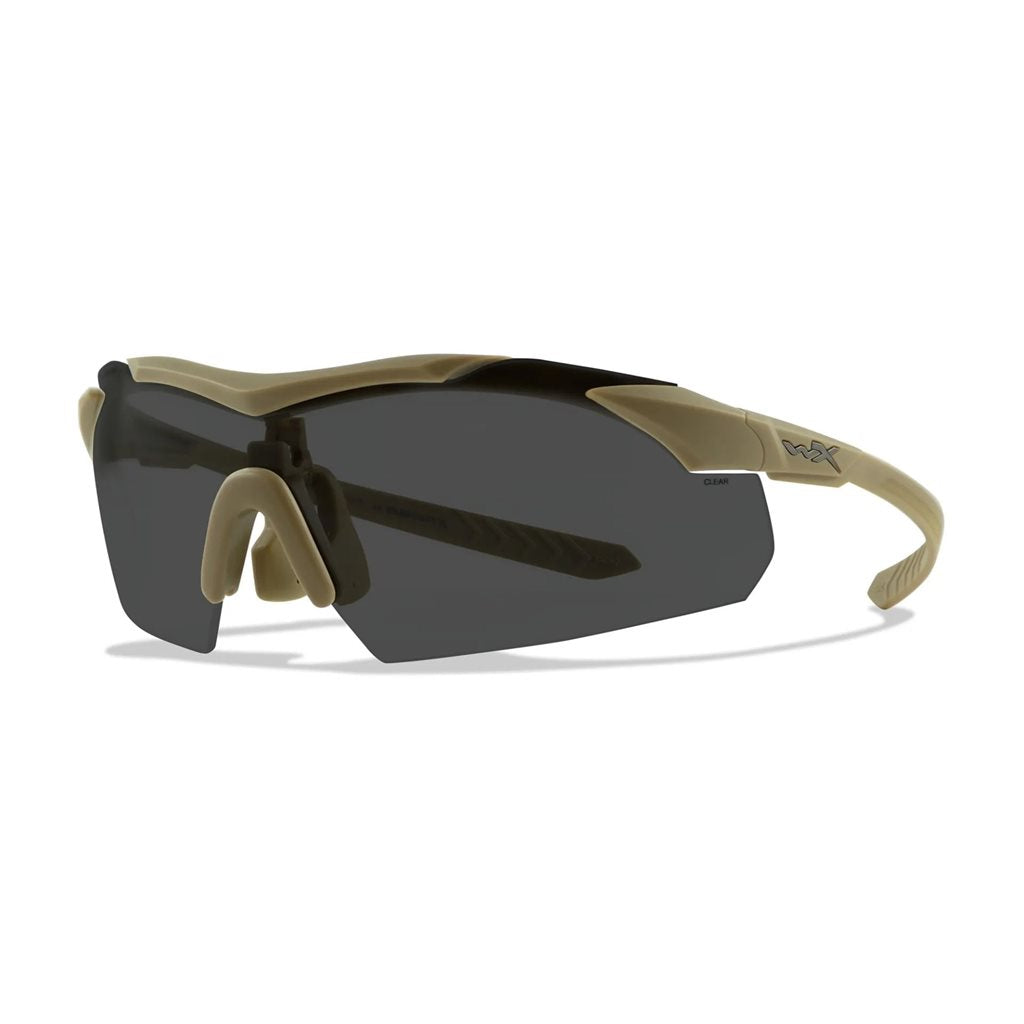Gafas de tiro WX VAPOR con 3 lentes y montura negra