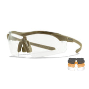 Gafas de tiro WX VAPOR con 3 lentes y montura negra