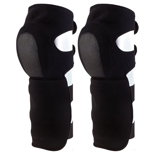 Protectores de rodilla y espinilla en neopreno negro 4 mm con acolchado de espuma, talla única