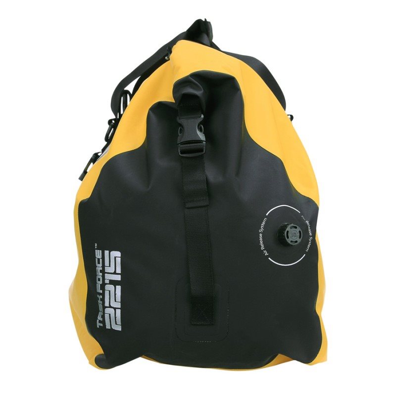 Bolsa impermeable BEAR CREEK 100 L amarilla en PVC, resistente a salpicaduras y cortas inmersiones