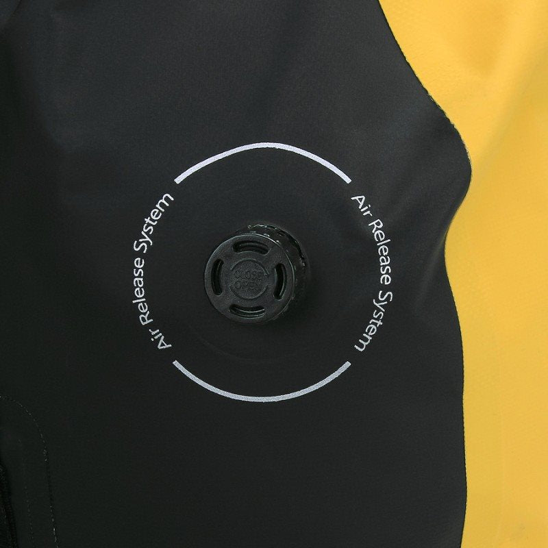 Bolsa impermeable BEAR CREEK 100 L amarilla en PVC, resistente a salpicaduras y cortas inmersiones