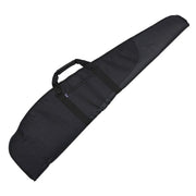 Funda negra PREDATOR para arma larga hasta 110 cm con asa, correa ajustable, cremallera doble y bolsillo 19x15 cm