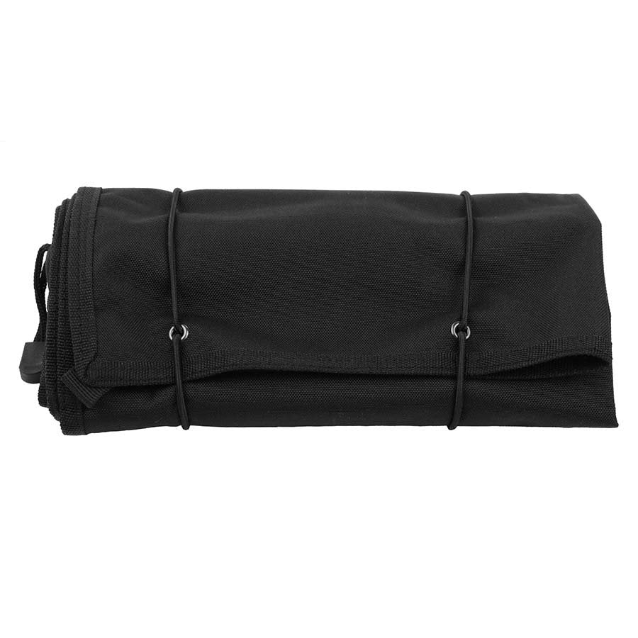 Esterilla de limpieza de armas verde con bolsillo en esquina y base engomada, 129 x 48 cm