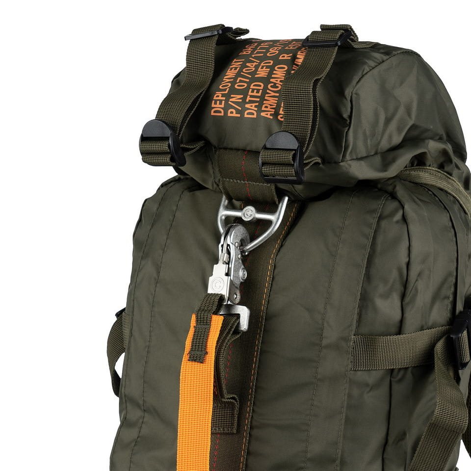 Mochila PARA 8 verde EDC, compacta inspirada en mochilas de paracaidista