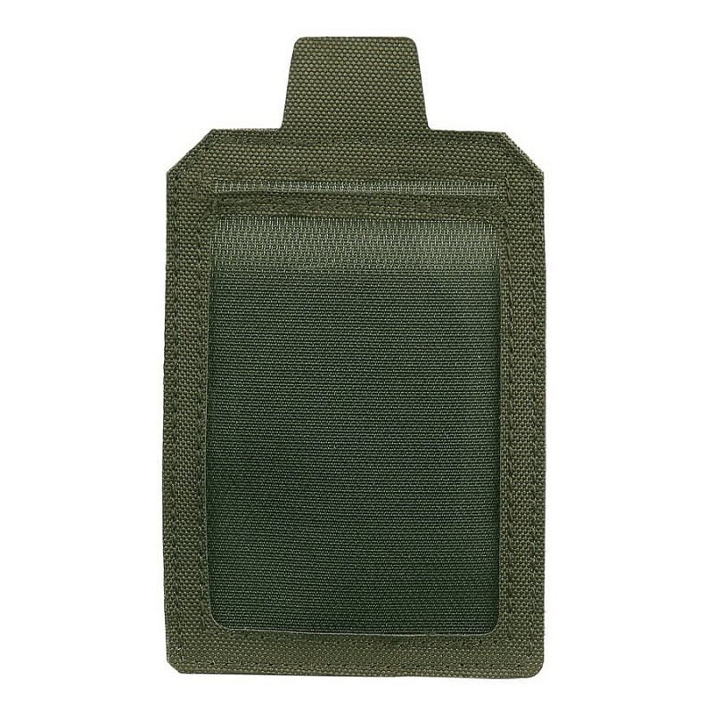 Estuche para tarjetas Business negro con ventana para tarjeta y correa con hebilla