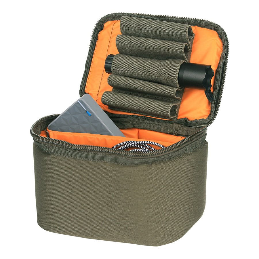 Bolsa AMMO verde con asa para equipo de tiro y accesorios tácticos