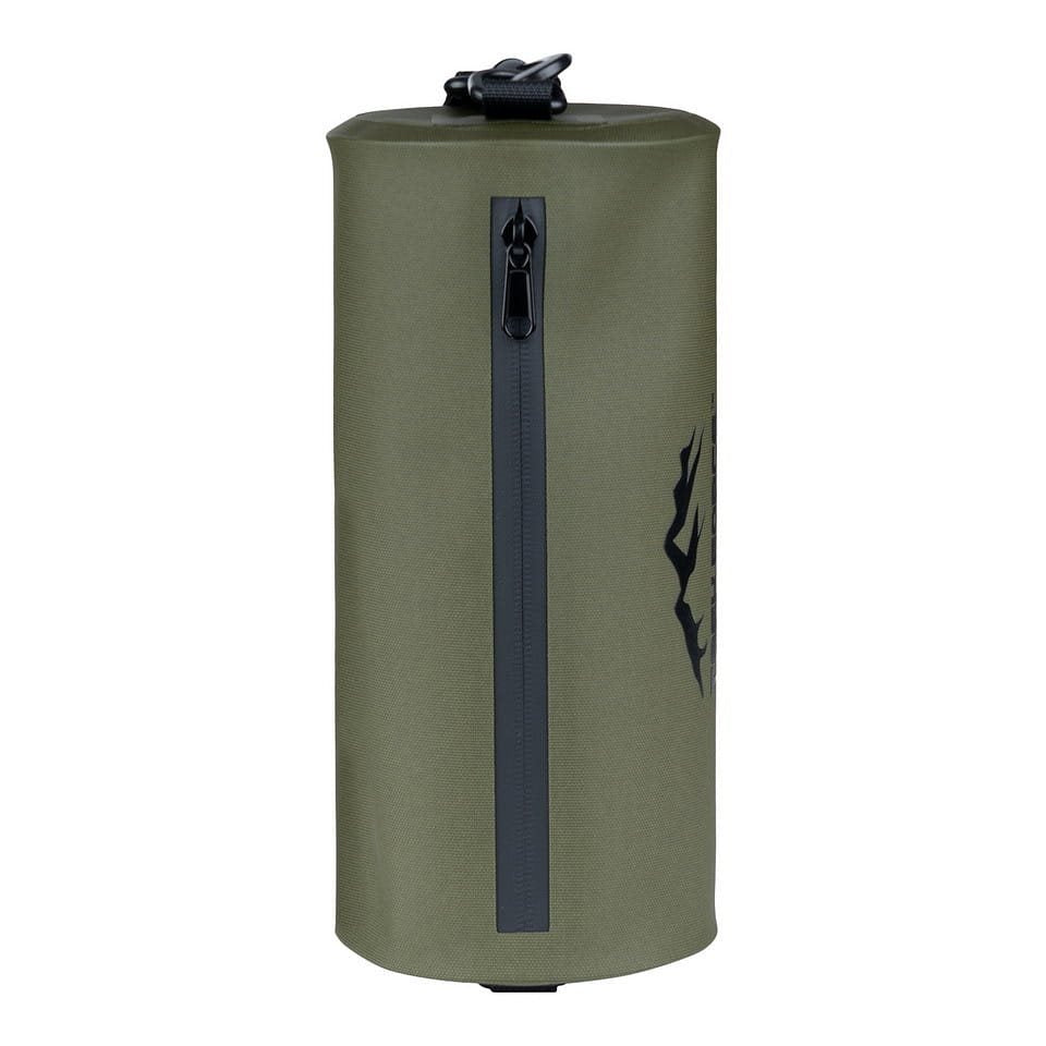 Bolso bandolera cilíndrico impermeable verde 26 × 12 cm