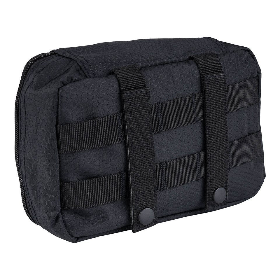 Estuche HEXAGON ORGANIZER transparente negro con ventana para visualizar el contenido