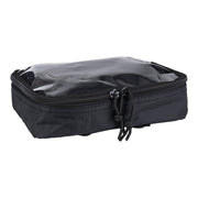 Estuche HEXAGON ORGANIZER transparente negro con ventana para visualizar el contenido
