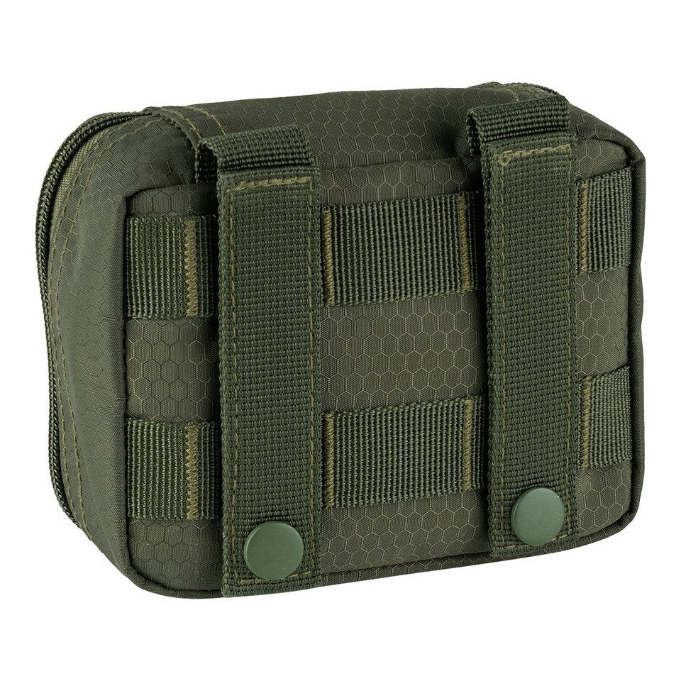 Funda transparente pequeña negra HEXAGON ORGANIZER con ventana para ver contenido