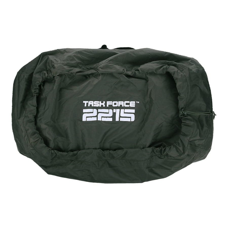 Funda de transporte verde para mochilas hasta 65L