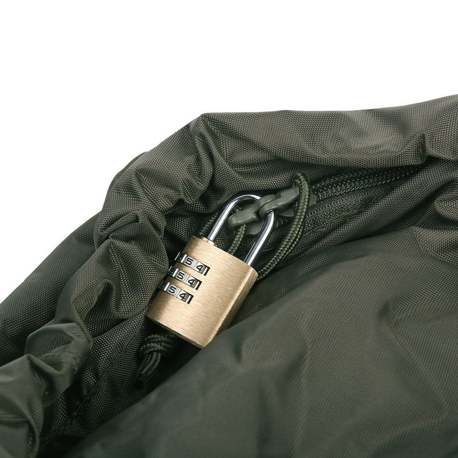 Funda de transporte verde para mochilas hasta 65L
