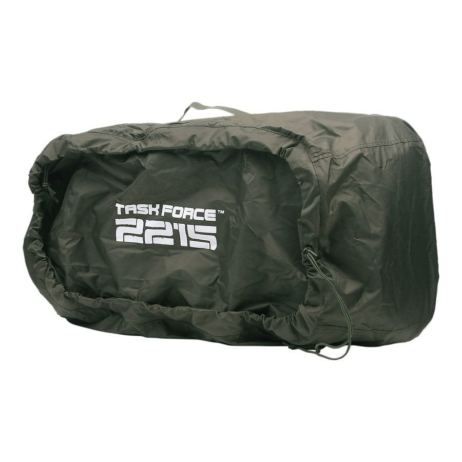 Funda de transporte verde para mochilas hasta 65L