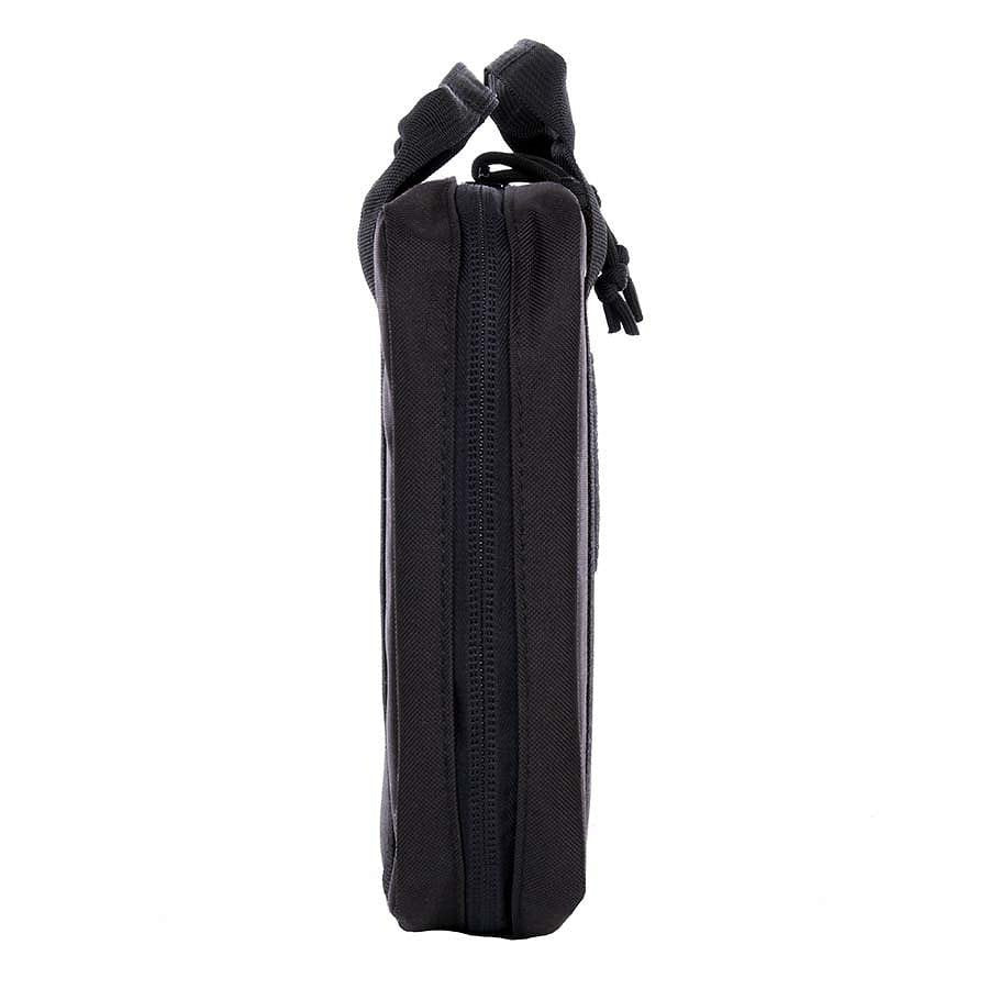 Bolsa negra para parches, diseño sencillo para organizar y transportar tus parches favoritos