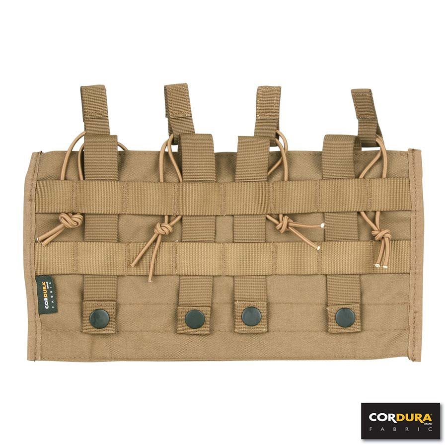 Bolsa LQ para 4 cargadores M4 en negro, Cordura, fijación MOLLE/PALS
