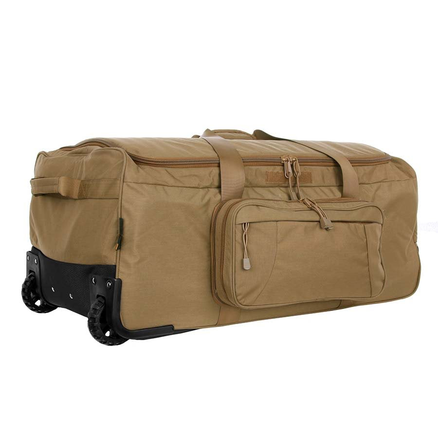 Bolsa CONTRACTOR negra con ruedas, 124 litros, nylon resistente, 85 x 45 x 38 cm