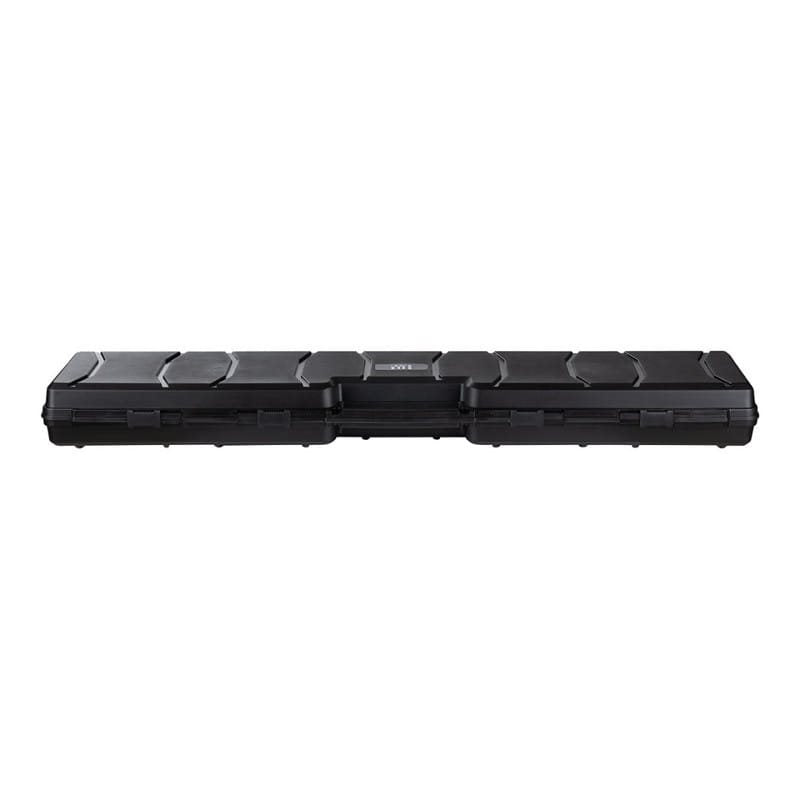 Maleta plástica negra para arma 120 cm, robusta y muy acolchada