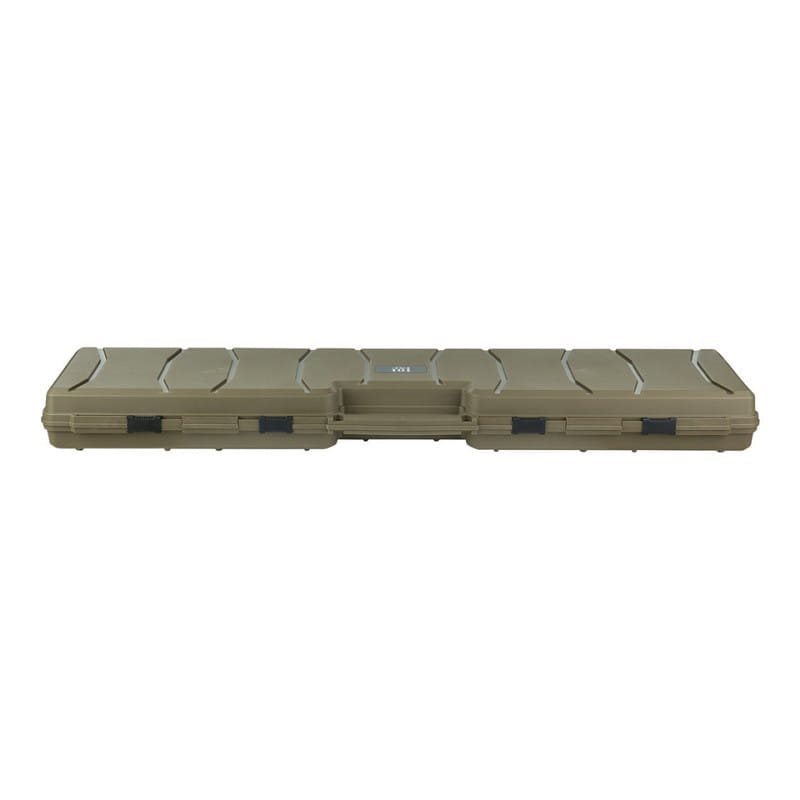 Maleta plástica negra para arma 120 cm, robusta y muy acolchada