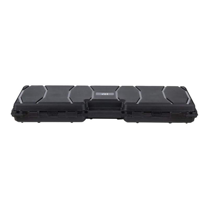 Maletín plástico negro 88 cm, robusto y fuertemente acolchado para transporte de armas de fuego