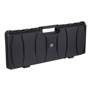 Maletín plástico negro 88 cm, robusto y fuertemente acolchado para transporte de armas de fuego
