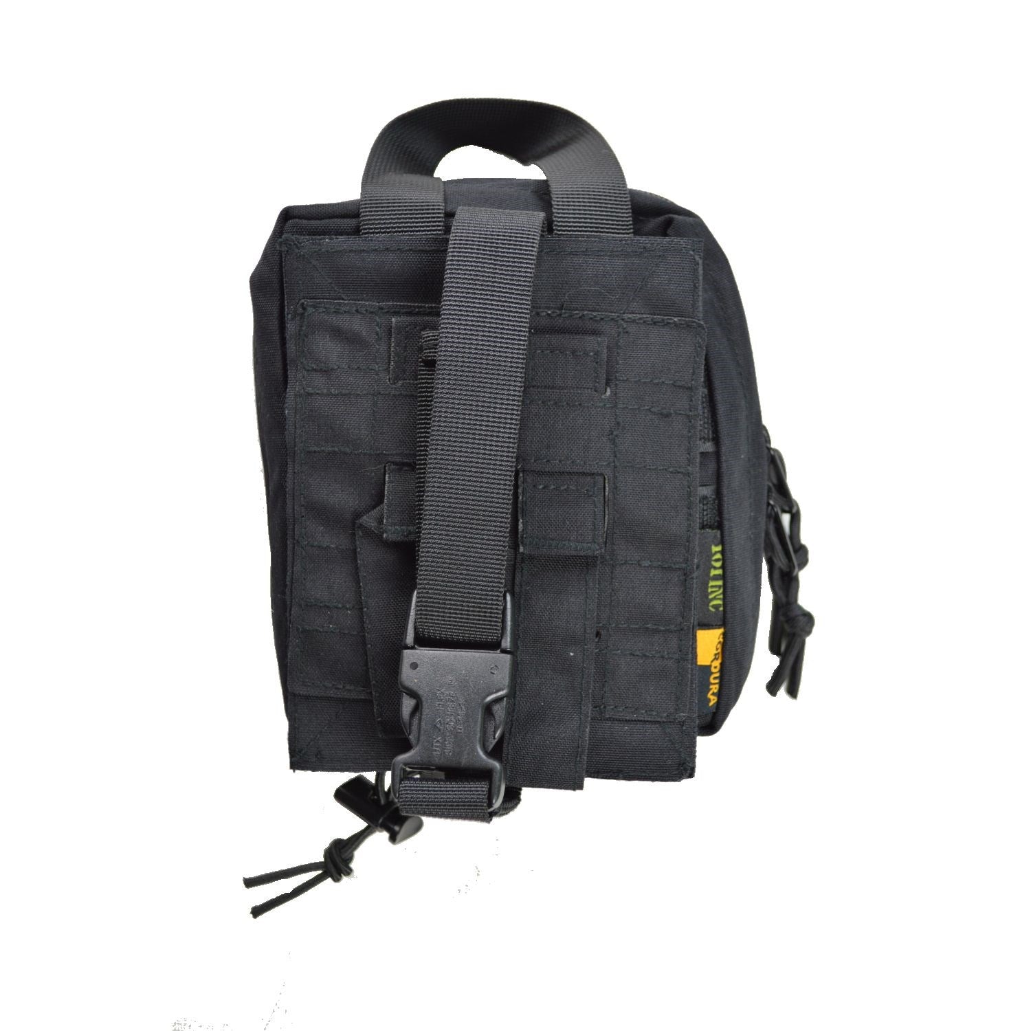 Funda botiquín MEDIC MOLLE Laser negra 16x13x4 cm, 100% poliéster CORDURA