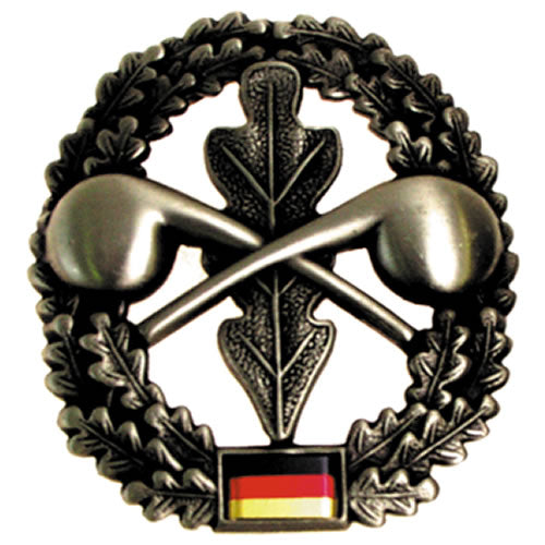 Insignia metálica BW para boina ABC-Abwehrtruppe, emblema de defensa