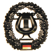 Insignia metálica BW para boina Musikkorps, emblema para músico