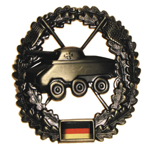 Insignia BW metálica para boina Panzeraufklärungstruppe - insignia de reconocimiento blindado