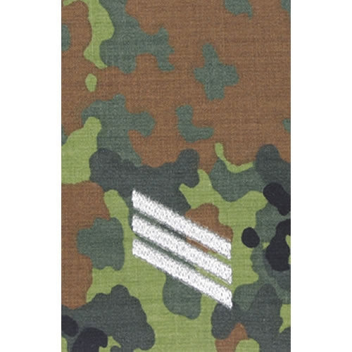 Hombreras BW Hauptgefreiter Flecktarn con bordado plateado - par