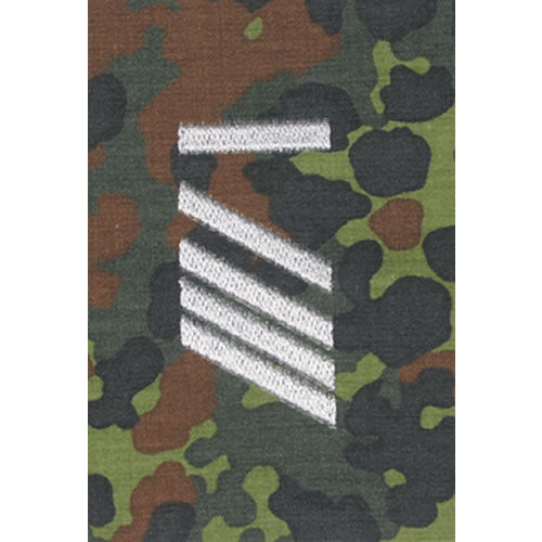 Hombrera BW Stabsgefreiter Flecktarn con bordado plateado, par
