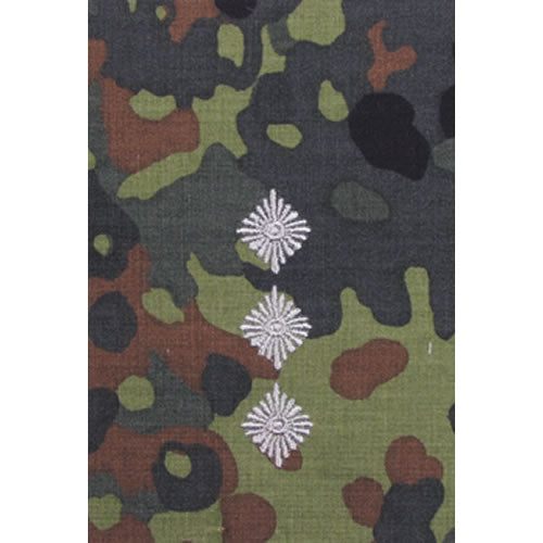 Hombrera BW Hauptmann Flecktarn con bordado plateado, par de insignias de rango