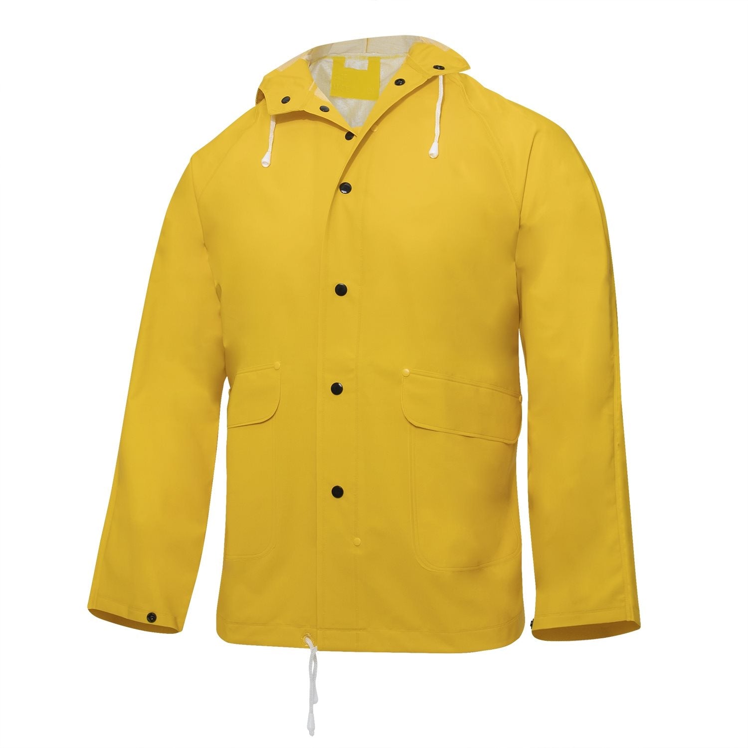 Chaqueta impermeable de PVC con capucha ajustable (imagen del producto)