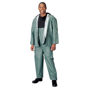 Conjunto impermeable PVC verde de dos piezas Komplet nepromokavý dvoudílný PVC ZELENÝ (3616OD)