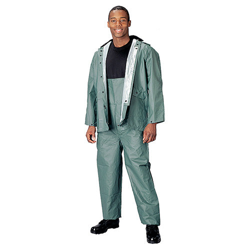 Conjunto impermeable PVC verde de dos piezas Komplet nepromokavý dvoudílný PVC ZELENÝ (3616OD)