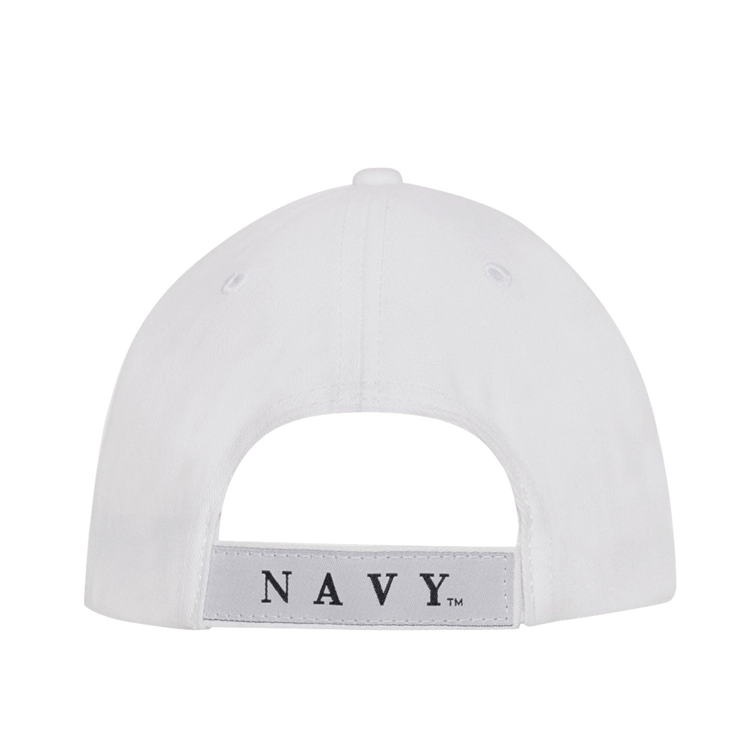 Gorra DELUXE NAVY blanca con bordado 3D NAVY y visera rígida tipo sándwich