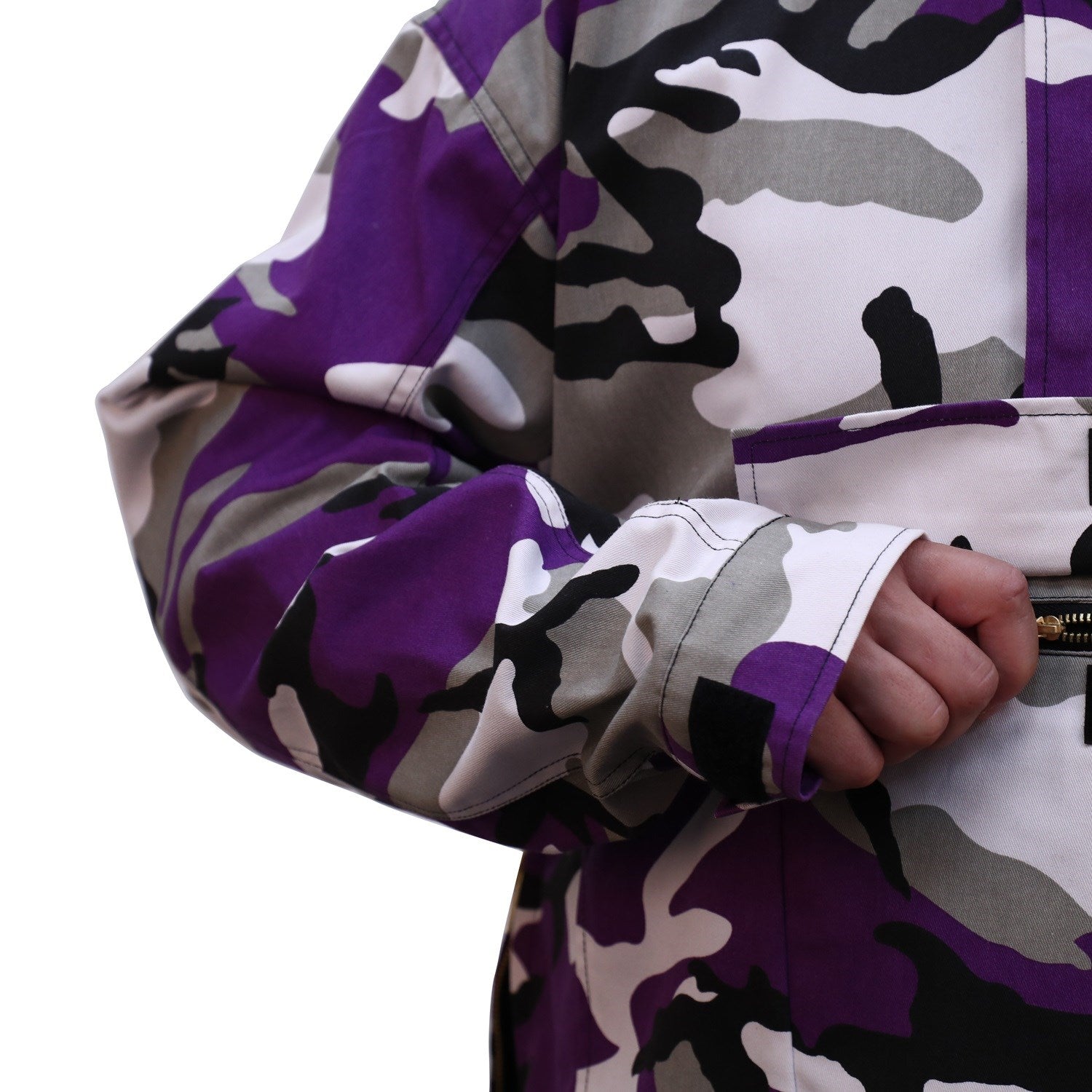 Parka con capucha PARKA US Violet Camo, chaqueta camuflaje violeta
