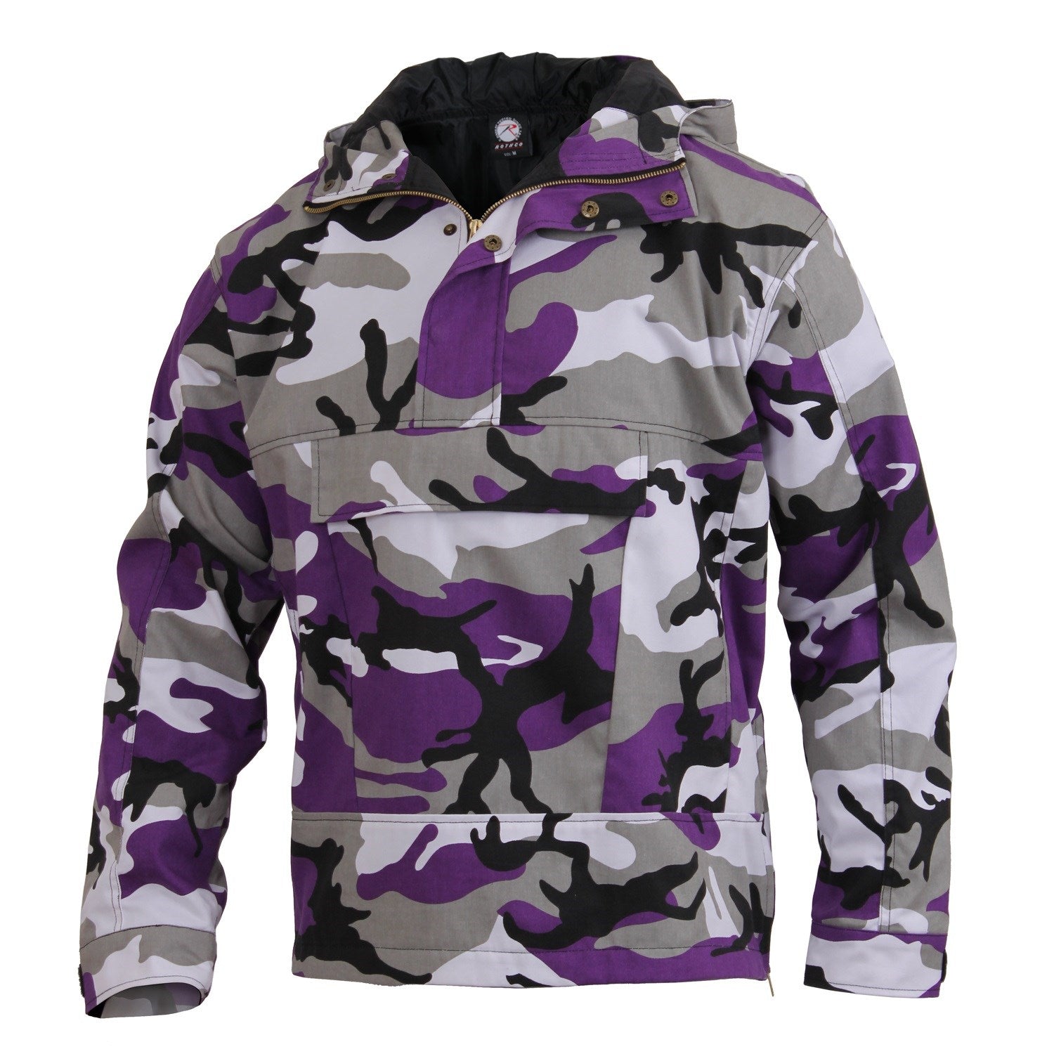 Parka con capucha PARKA US Violet Camo, chaqueta camuflaje violeta