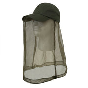 Gorra baseball con mosquitera KHAKI