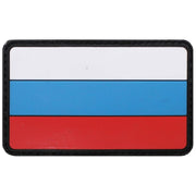 Parche bandera Rusia 80x50 mm con velcro, goma resistente y esquinas redondeadas