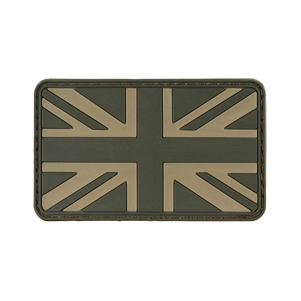 Parche de velcro plástico bandera de Inglaterra verde 8 x 5 cm