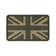 Parche de velcro plástico bandera de Inglaterra verde 8 x 5 cm