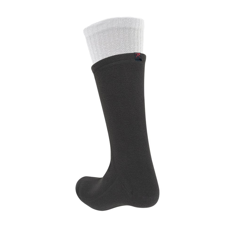Calcetines aislantes POLAR fleece negros, forro térmico, fabricado en USA