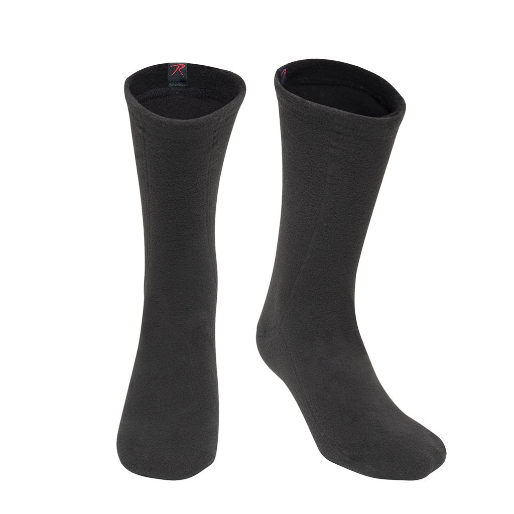 Calcetines aislantes POLAR fleece negros, forro térmico, fabricado en USA