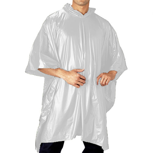 Poncho VINYL 125 x 200 cm color Oliv desplegado, vinilo impermeable