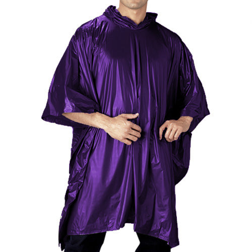 Poncho VINYL 125 x 200 cm color Oliv desplegado, vinilo impermeable