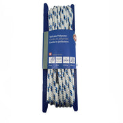Cuerda SWISS poliéster Ø 8 mm x 10 m blanca y azul (3688.6)