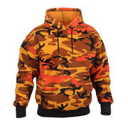 Sudadera ROTHCO Orange Camo con capucha y gran bolsillo frontal