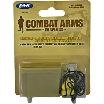 Tapones para los oídos COMBAT ARMS con estuche plástico y cadena