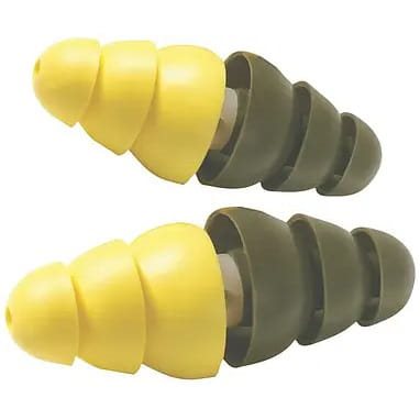 Tapones para los oídos COMBAT ARMS con estuche plástico y cadena